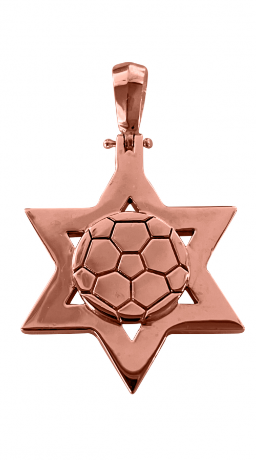 Rose Soccer Jewelry Pendant